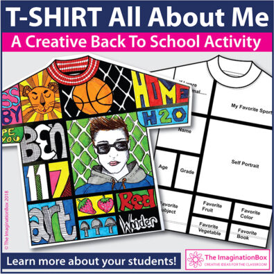 T-shirt all about me art activity