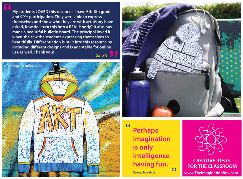 images of a kids hoodie all about me art activity