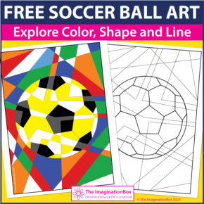 free printable soccer ball coloring page for kids