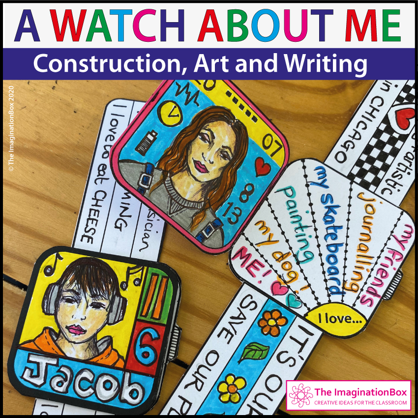 make a wearable watch all about me printable art activity for kids