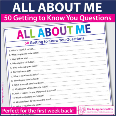 50 getting to know you questions and writing prompts for the back to school classroom