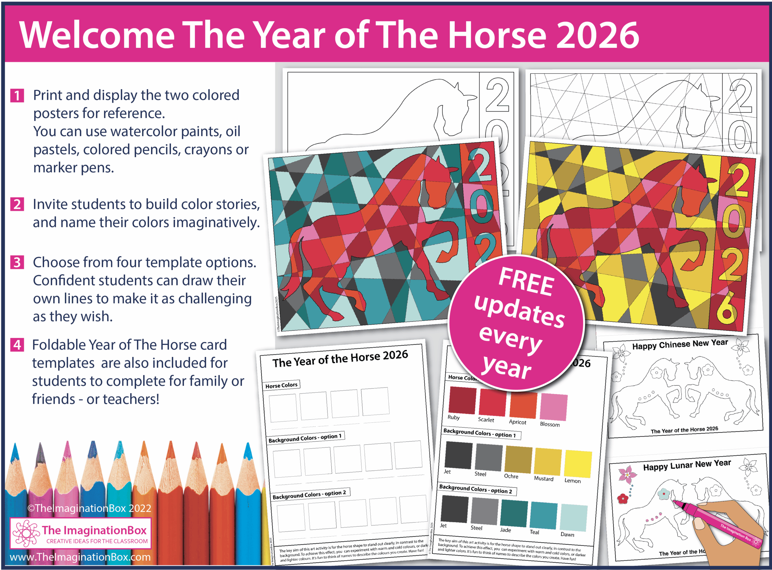 The Year of the Horse Coloring Pages 2026 - Image 8