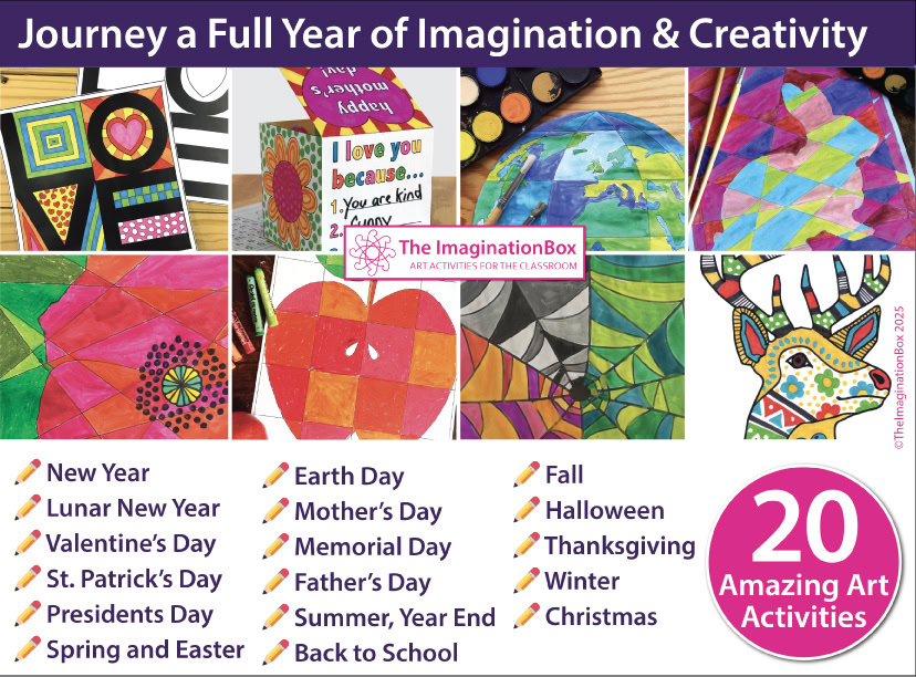 Year long art activities bundle for middle school