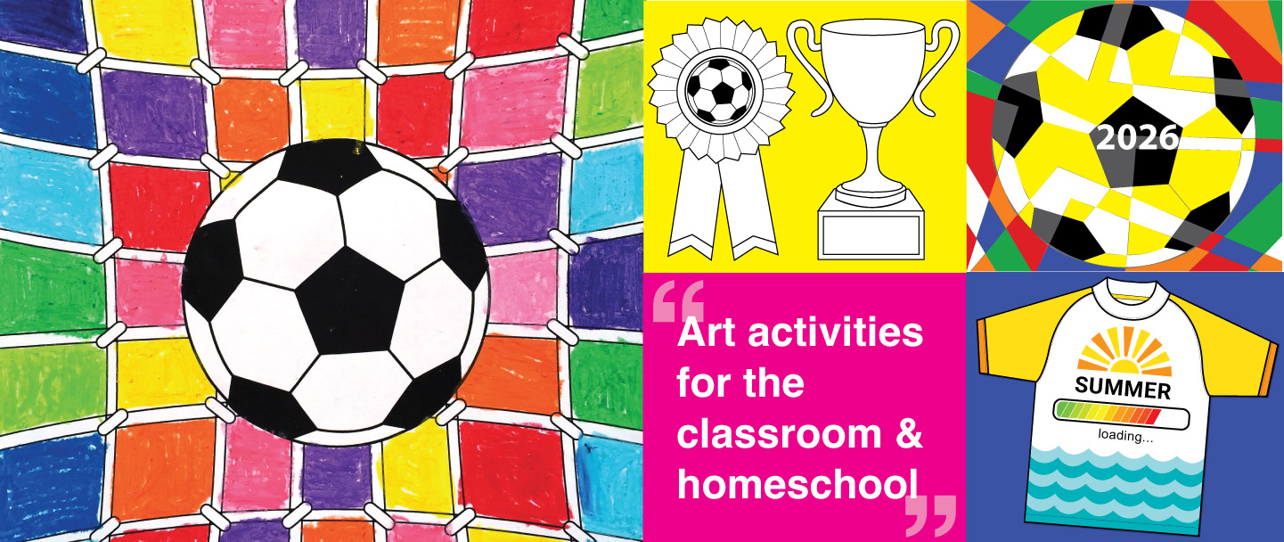 soccer ball art collage