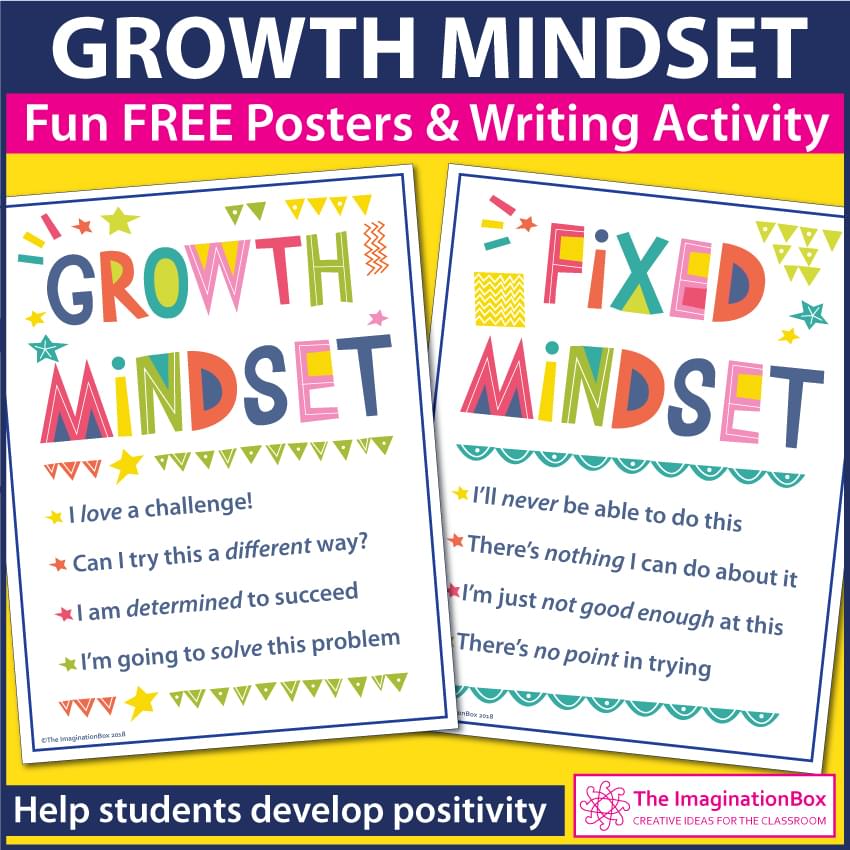 Free growth mindset posters for classroom