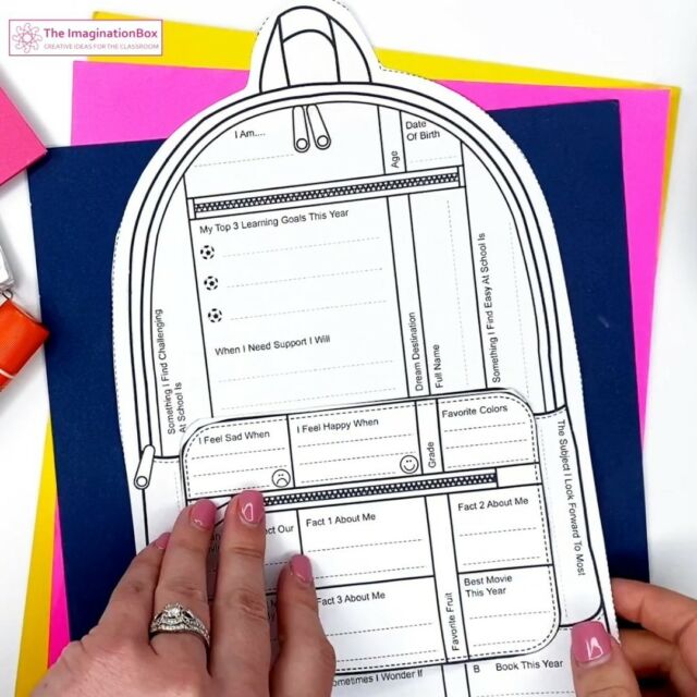 Teachers have been telling me that this backpack art and writing activity is a really helpful way to get to know more about their students during the return to school period 🎒The surprise lift up flap is a fun way to encourage reluctant writers to say a bit more about their interests, goals and values :-) You can visit the link on my bio to learn more 
#allaboutme
#firstweekback
#backtoschool
#artclass 
#artteacher  
#artinschools
#teacherspayteachers⁣
#teachersofinstagram⁣  
#arted  
#teacherlife 
#artteachertribe 
#middleschoolart 
#middleschool 
#middleschoolteacher 
#upperelementary
#homeschoolart 
 #artprojectsforkids 
#artlessonsforkids 
#homeschool 
#artforkids 
#artteachertips 
#elementsofart 
#artteachersofinstagram 
#arteducation 
#teachersfollowteachers
#newyeargoals 
#newyearresolutions 
#newyearclassroom